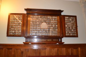 the Anzac honour board 